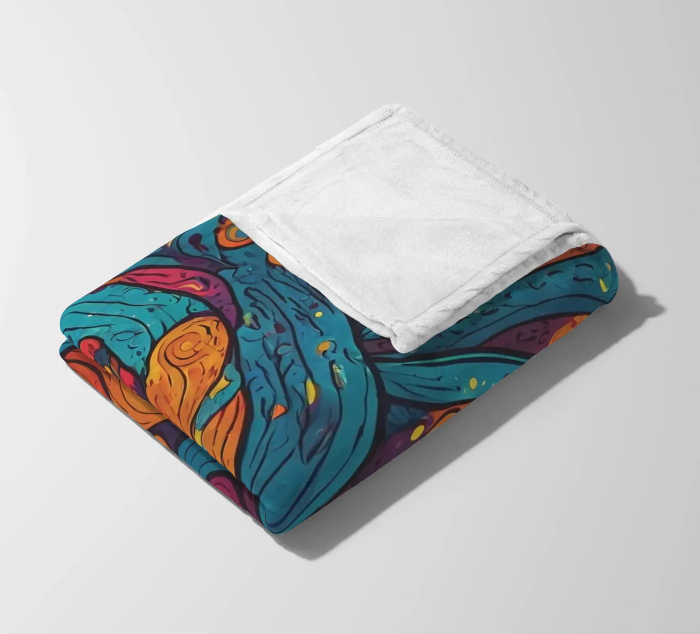 Motivo psichedelico coperta in pile da Charnwood Prints