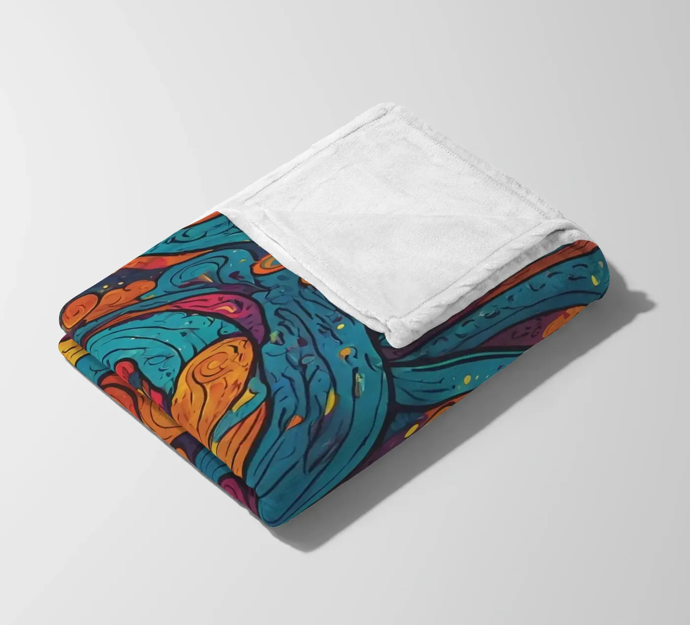Motivo psichedelico coperta in pile da Charnwood Prints