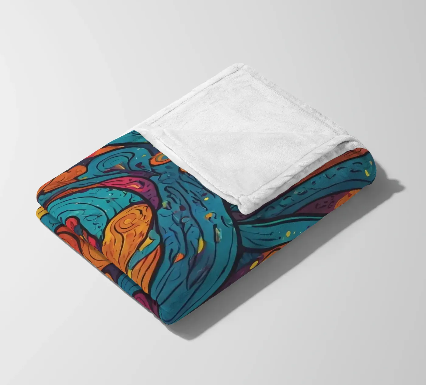 Motivo psichedelico coperta in pile da Charnwood Prints