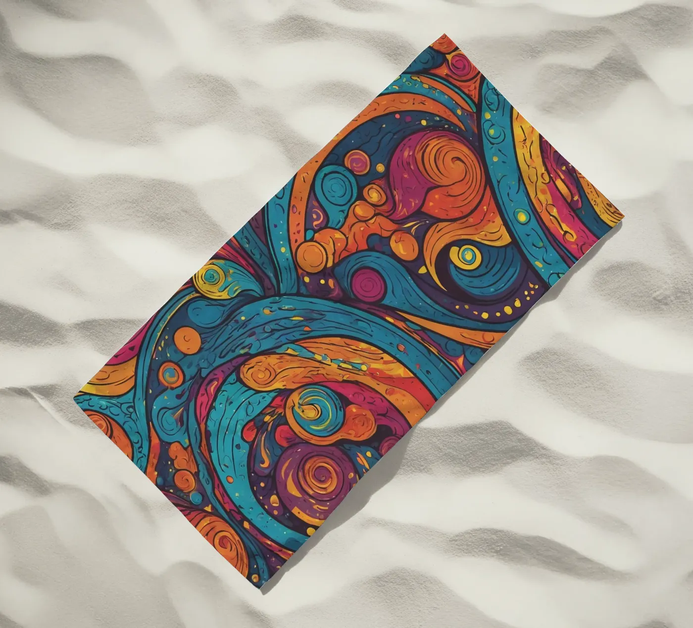 Motivo psichedelico telo mare da Charnwood Prints