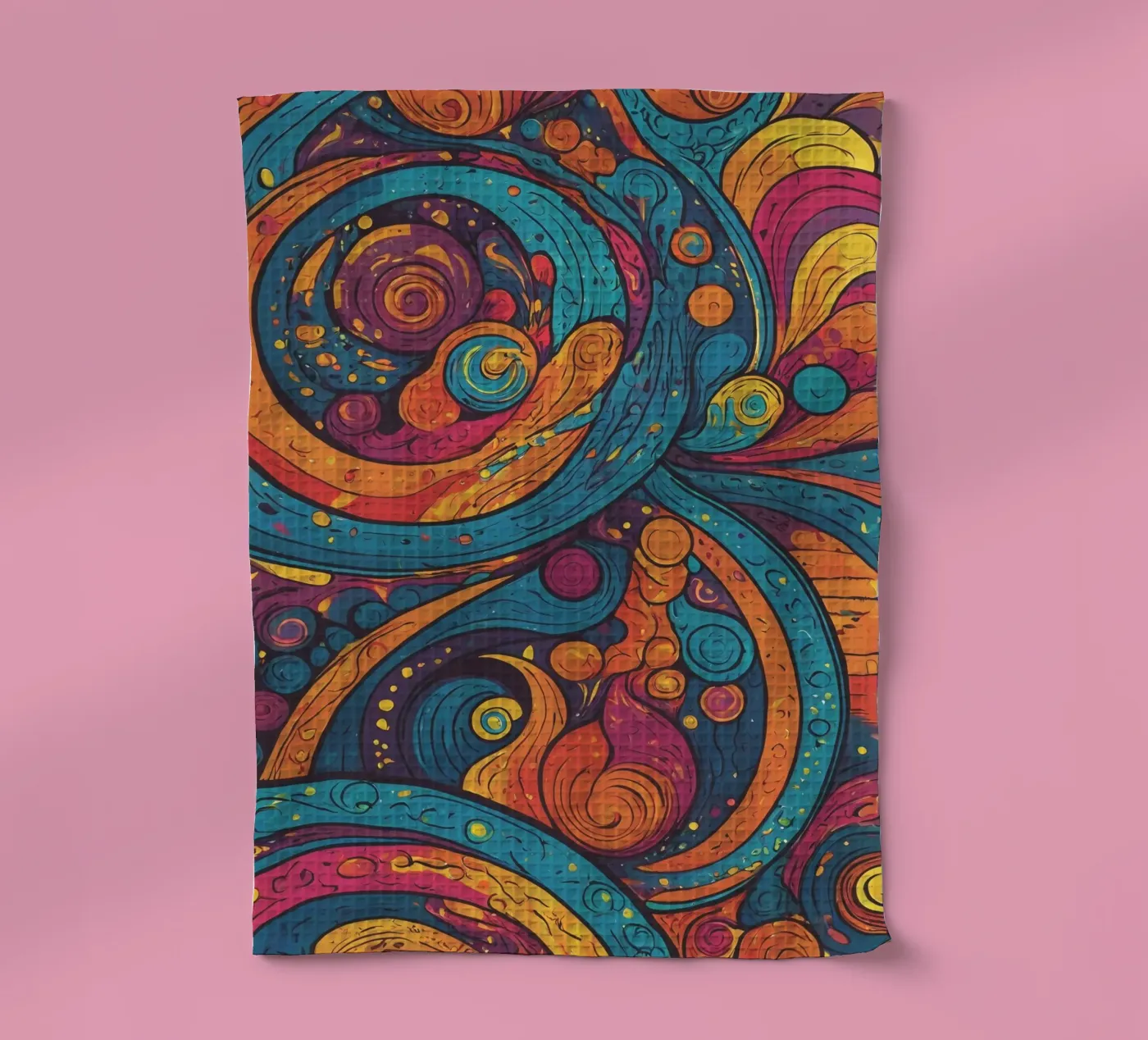 Motivo psichedelico canovaccio da cucina da Charnwood Prints