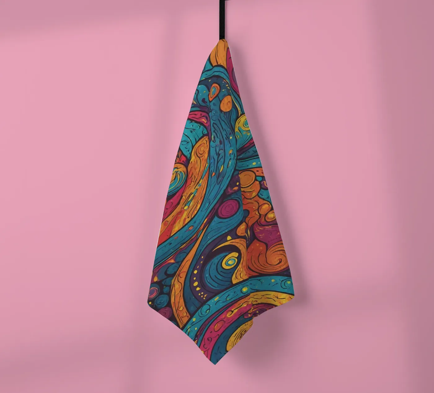 Motivo psichedelico canovaccio da cucina da Charnwood Prints