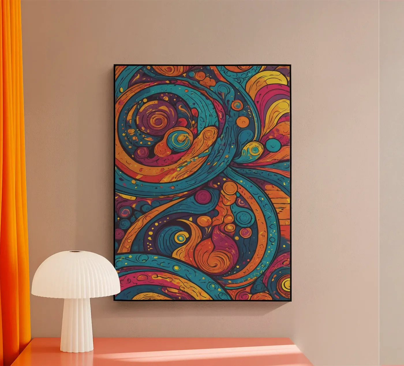 Psychedelisches Muster Acryl-Glas von Charnwood Prints