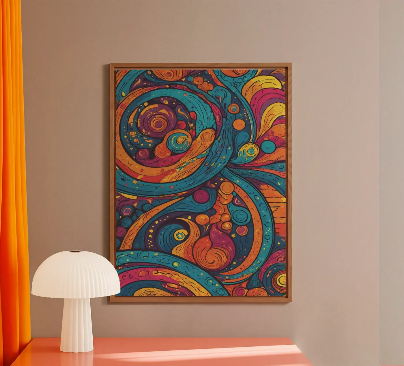 Motif psychédélique panneau forex de Charnwood Prints
