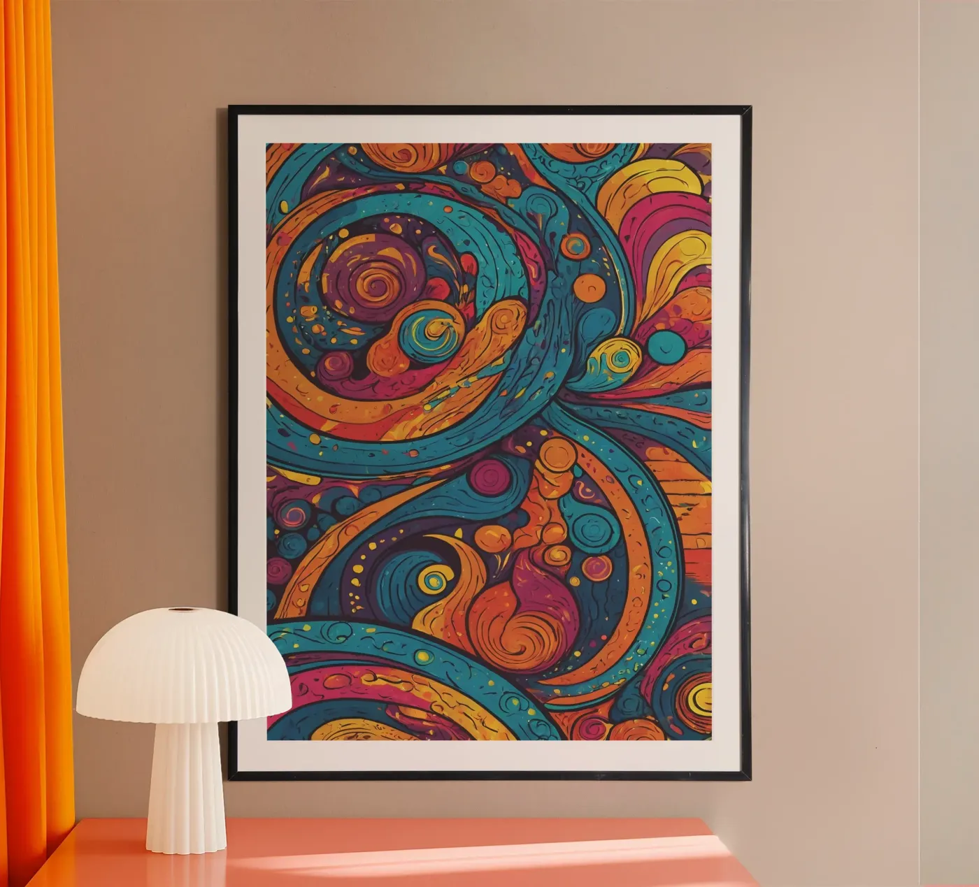 Psychedelic Pattern poster by Charnwood Prints