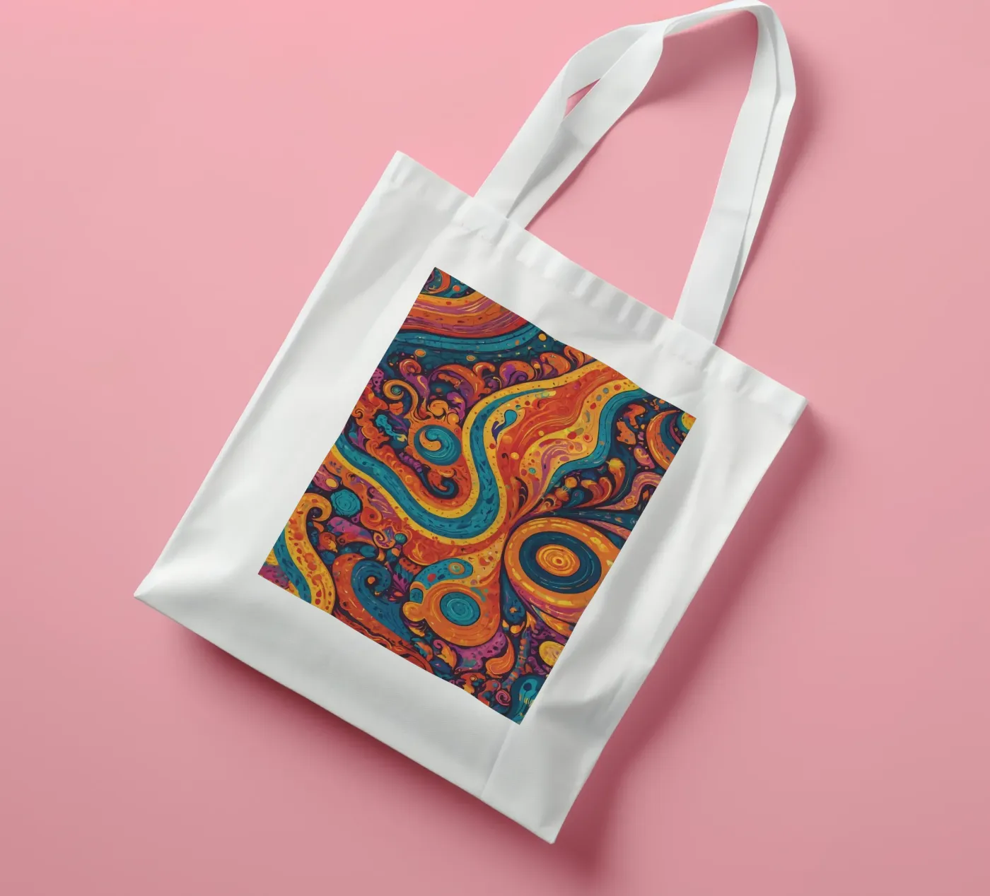 Psychedelisches Muster Jutebeutel von Charnwood Prints