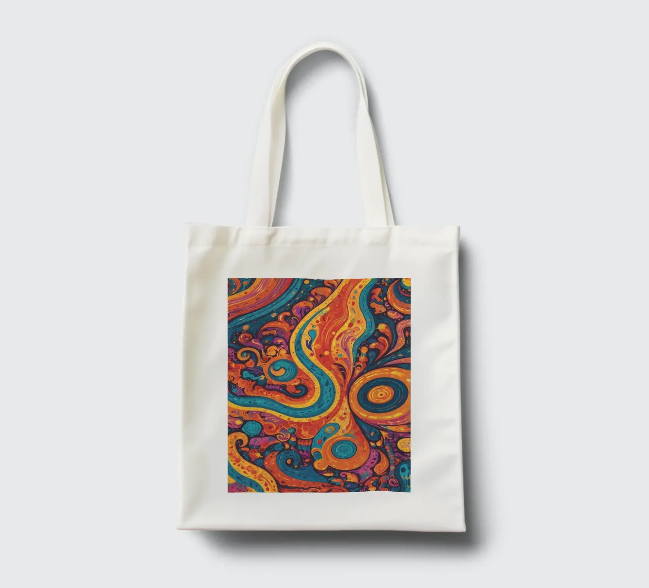 Psychedelic Pattern tote bag by Charnwood Prints