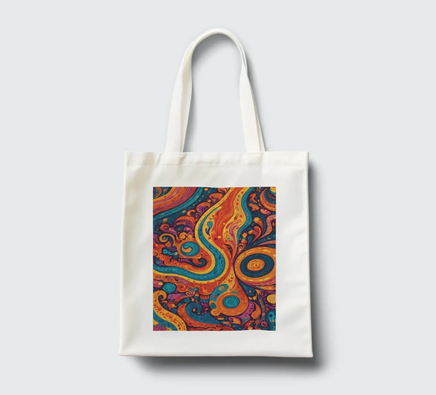 Psychedelisches Muster Jutebeutel von Charnwood Prints