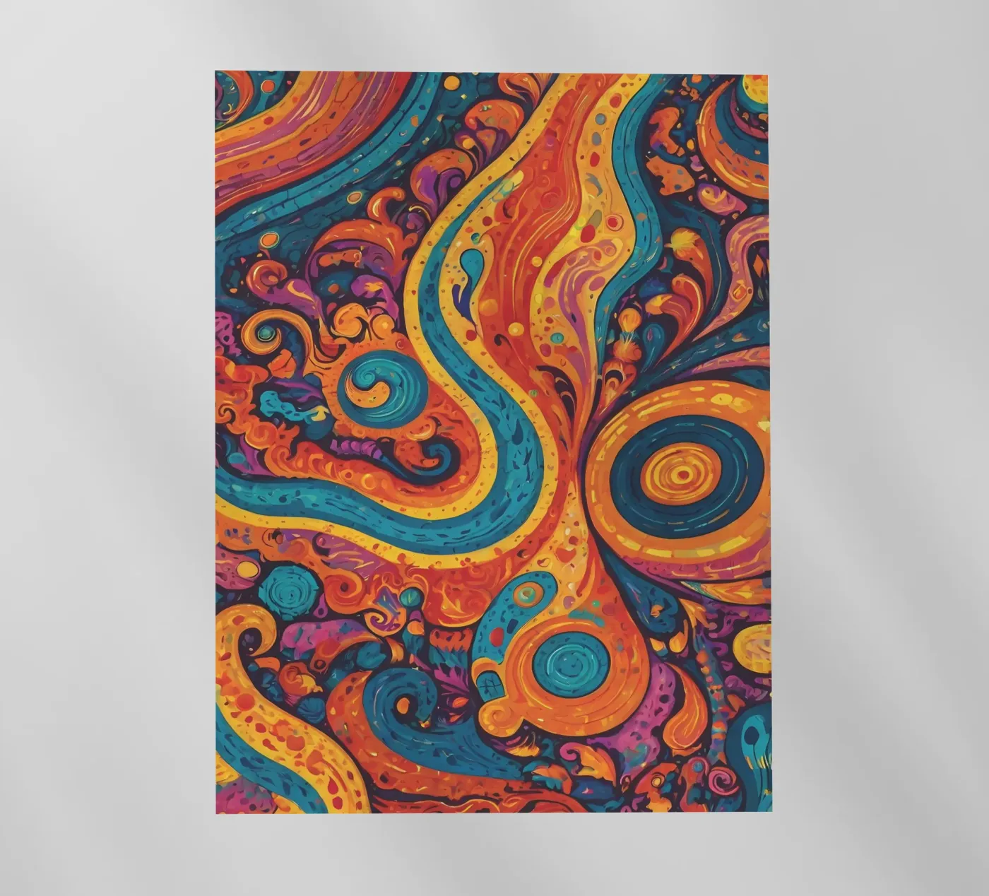 Psychedelic Pattern film rétro-éclairé de Charnwood Prints