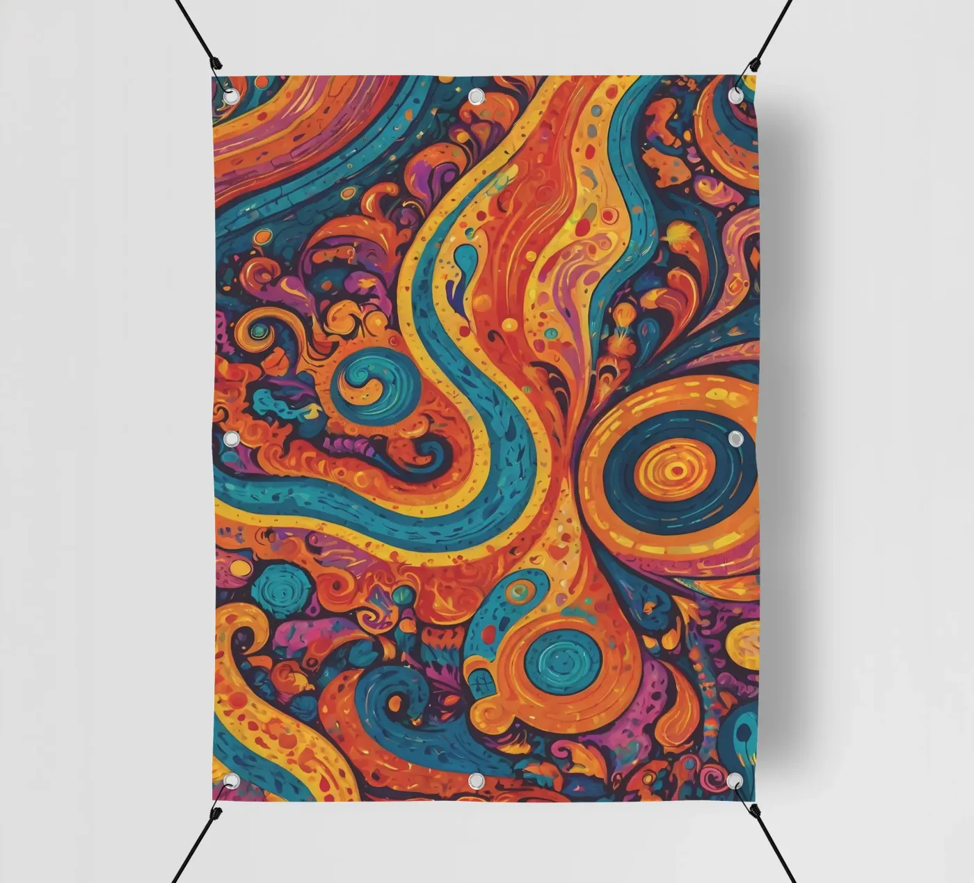 Psychedelic Pattern PVC Plane von Charnwood Prints