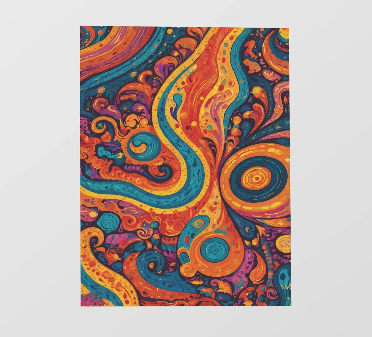 Psychedelic Pattern pvc cover by Charnwood Prints