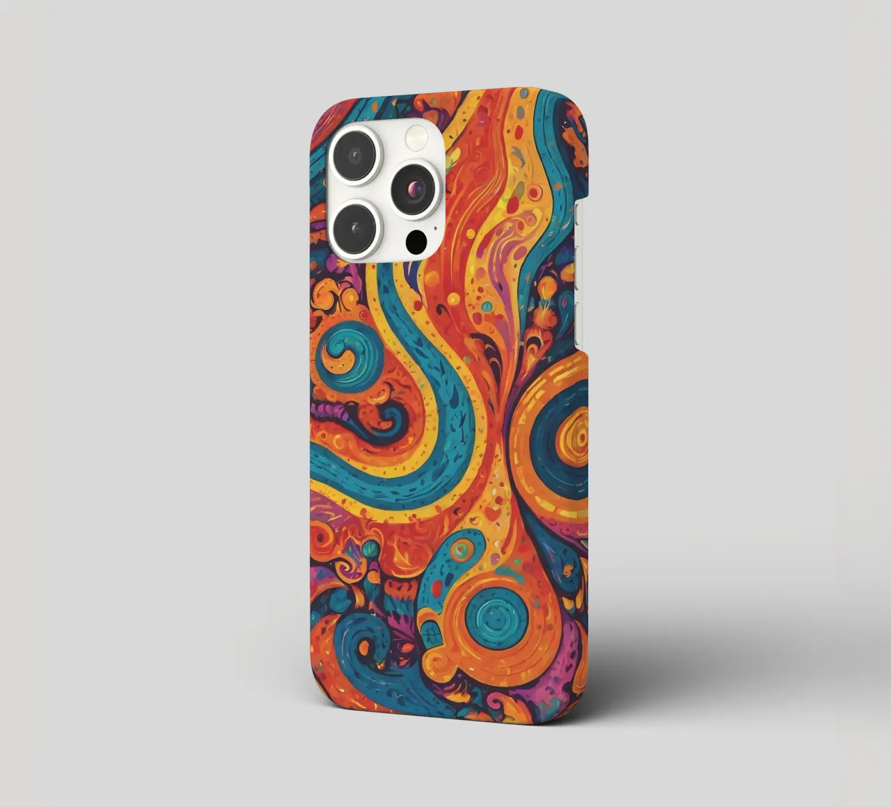 Psychedelic Pattern iphone case by Charnwood Prints