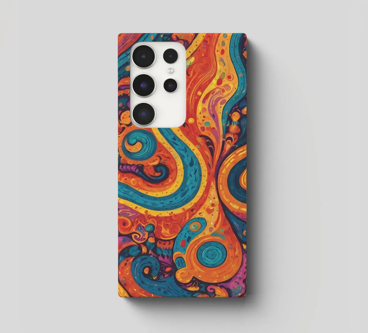 Psychedelic Pattern samsung phone case by Charnwood Prints