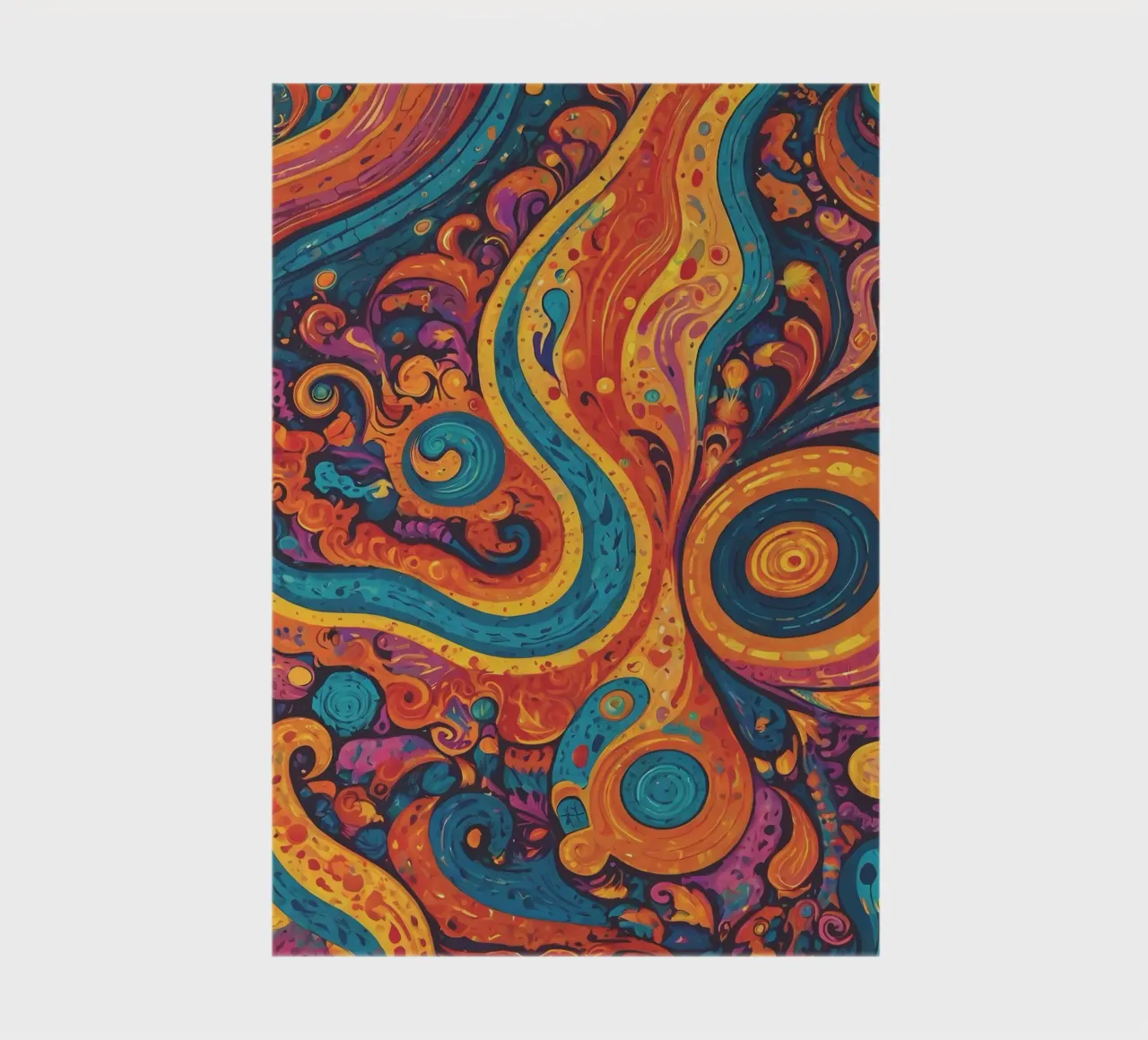 Psychedelic Pattern notebook by Charnwood Prints