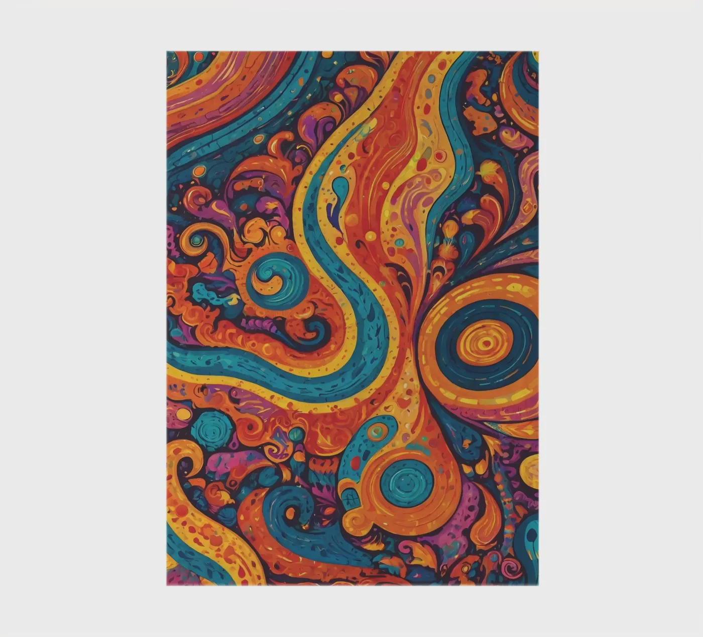 Psychedelic Pattern Notizbuch von Charnwood Prints