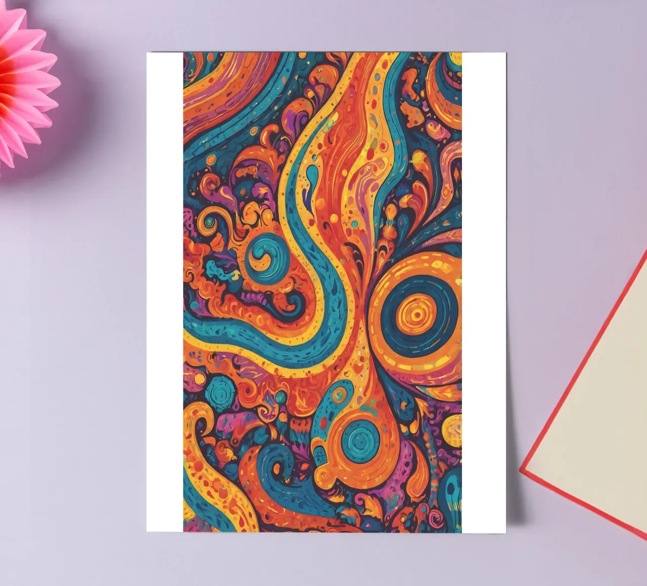 Psychedelic Pattern sticker sheet by Charnwood Prints