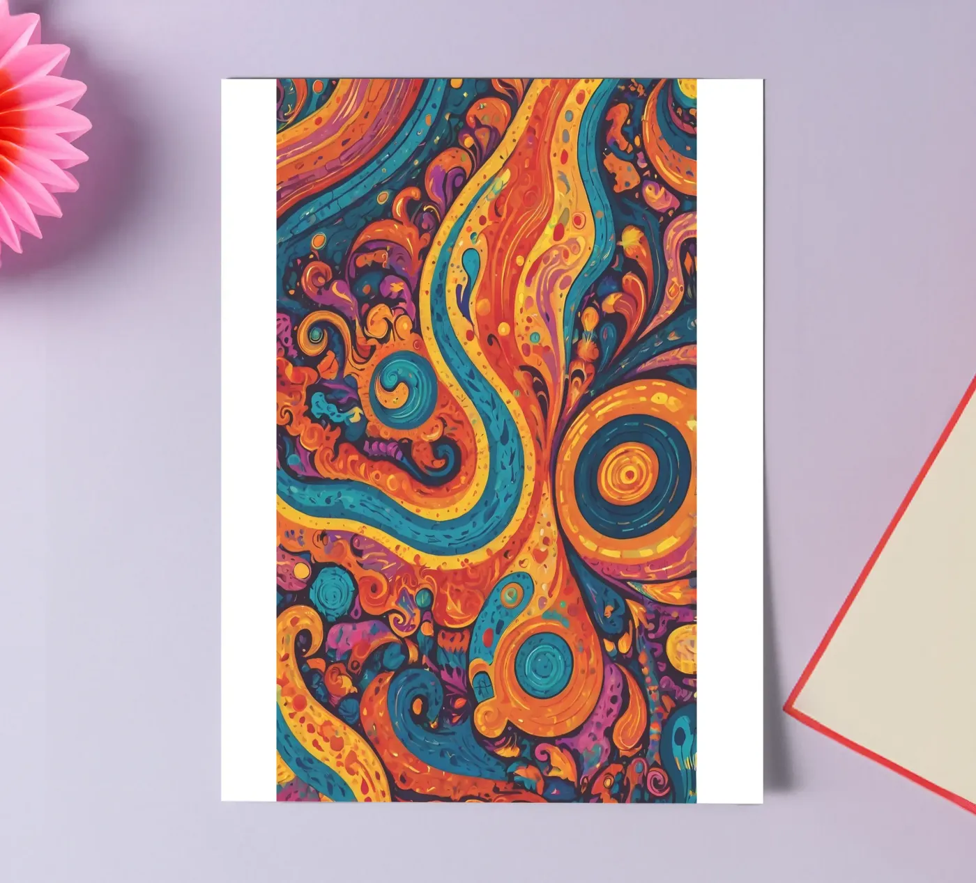 Psychedelic Pattern sticker sheet by Charnwood Prints