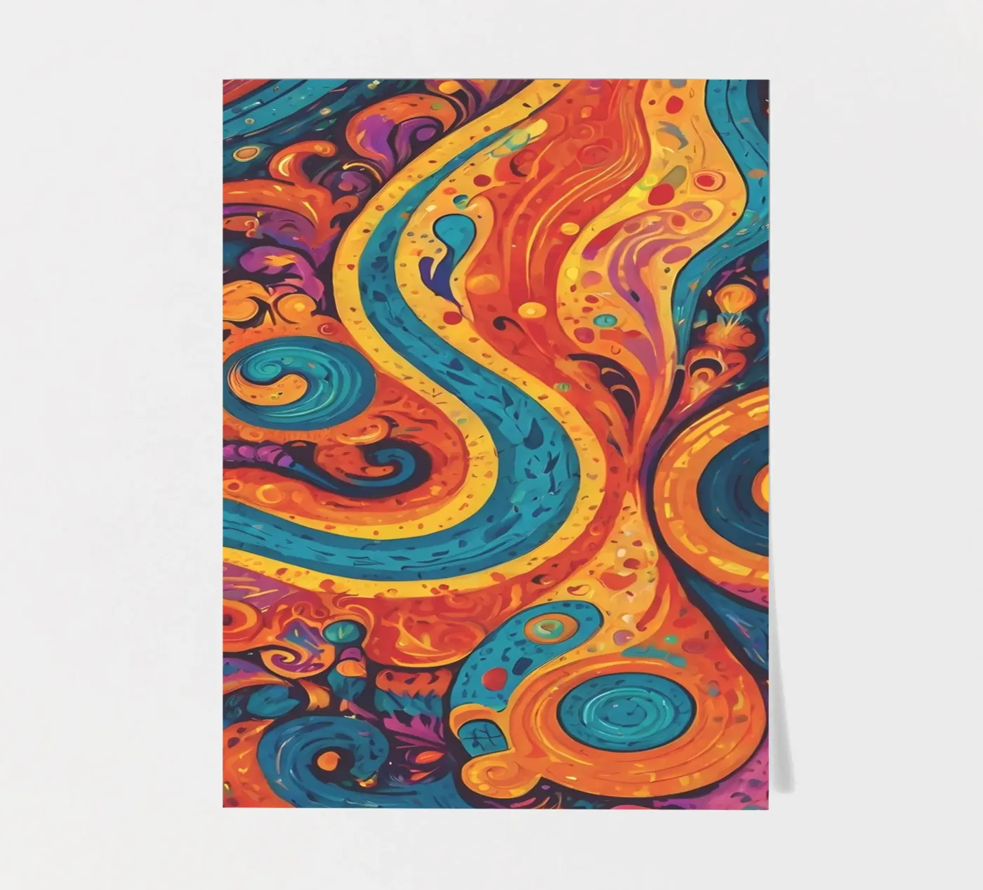 Psychedelic Pattern sticker sheet by Charnwood Prints