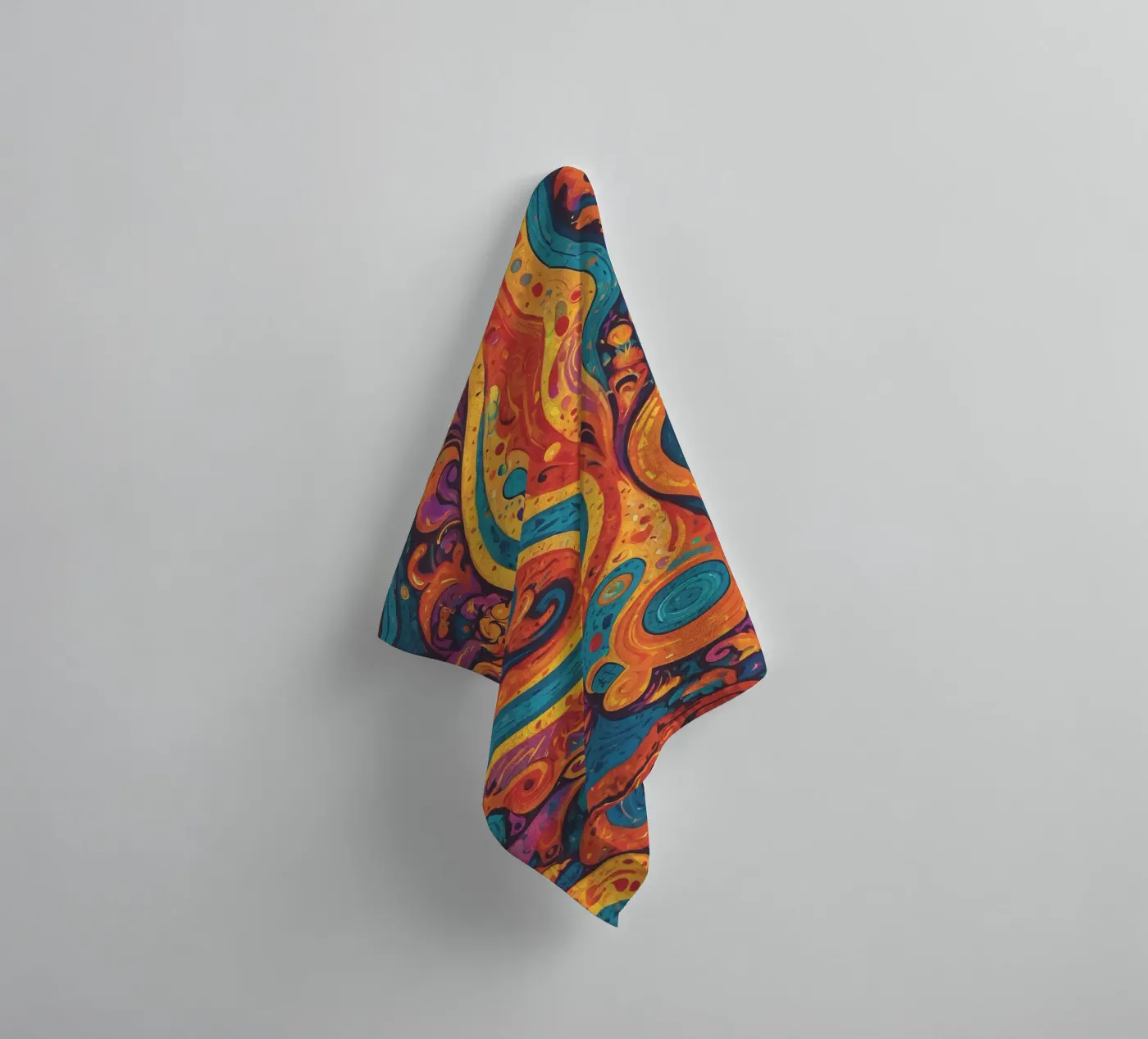 Psychedelic Pattern asciugamano da bagno da Charnwood Prints