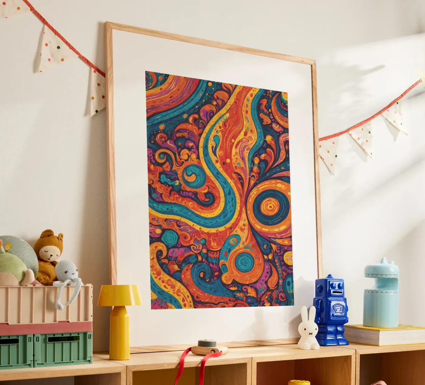 Psychedelisches Muster Poster von Charnwood Prints