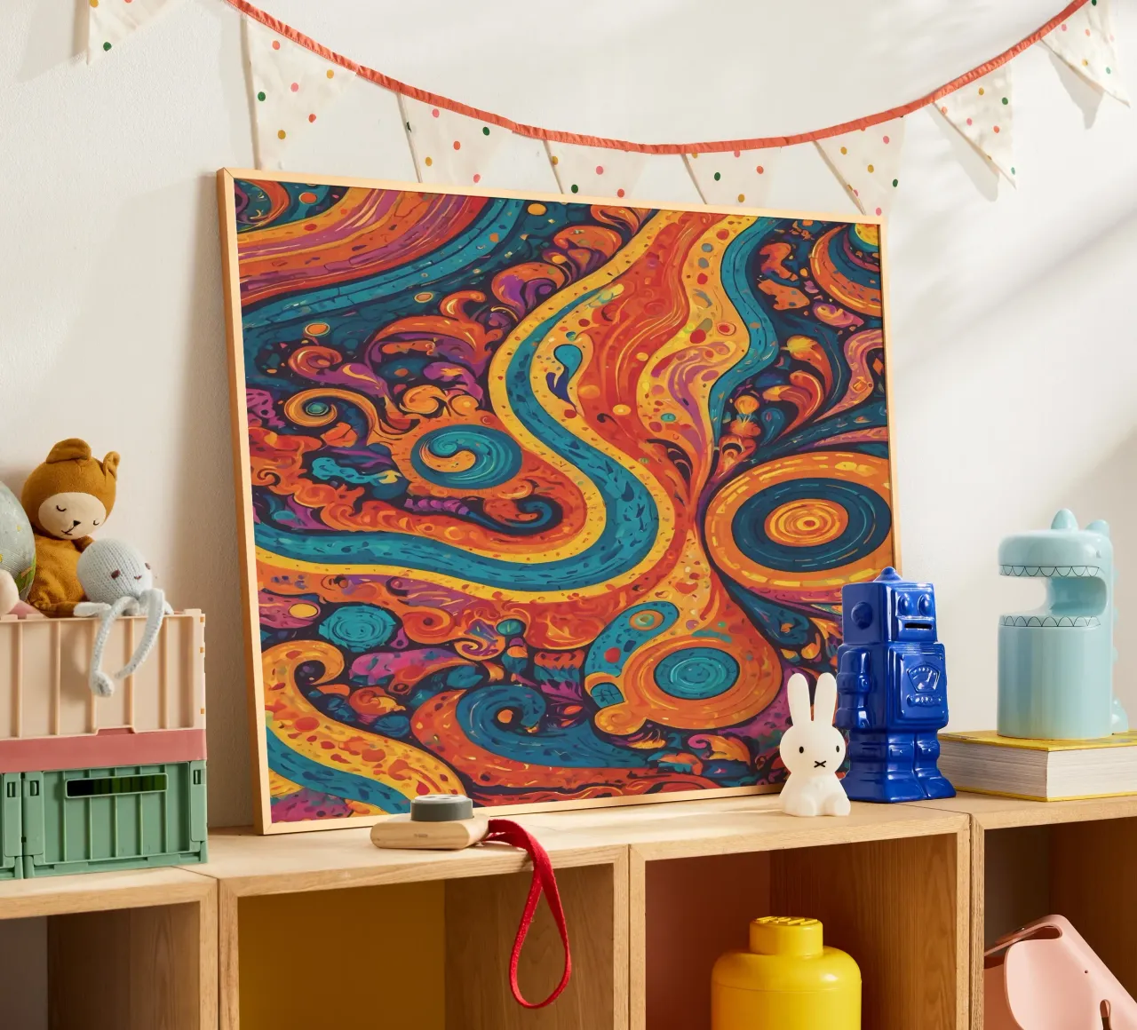 Psychedelic Pattern hahnemühle by Charnwood Prints