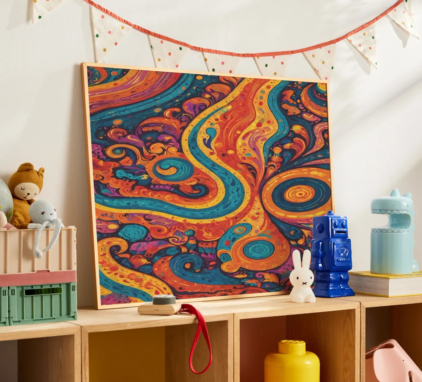 Psychedelisches Muster Poster von Charnwood Prints