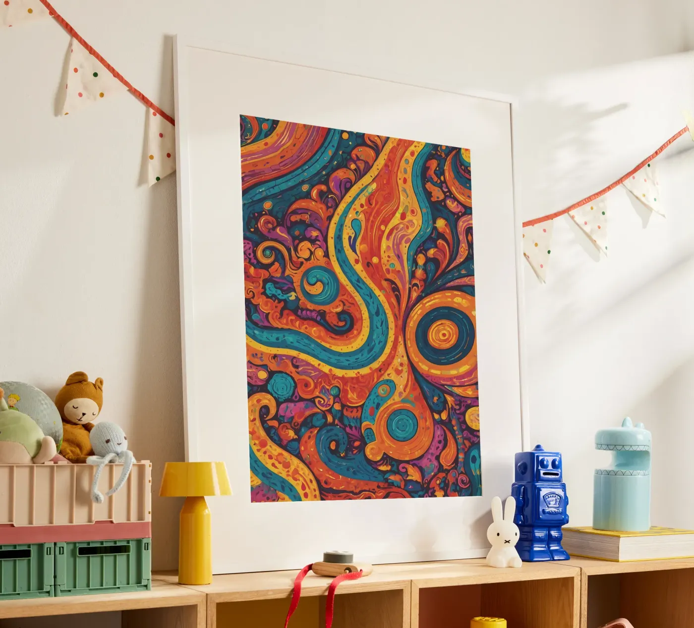 Psychedelisches Muster Poster von Charnwood Prints