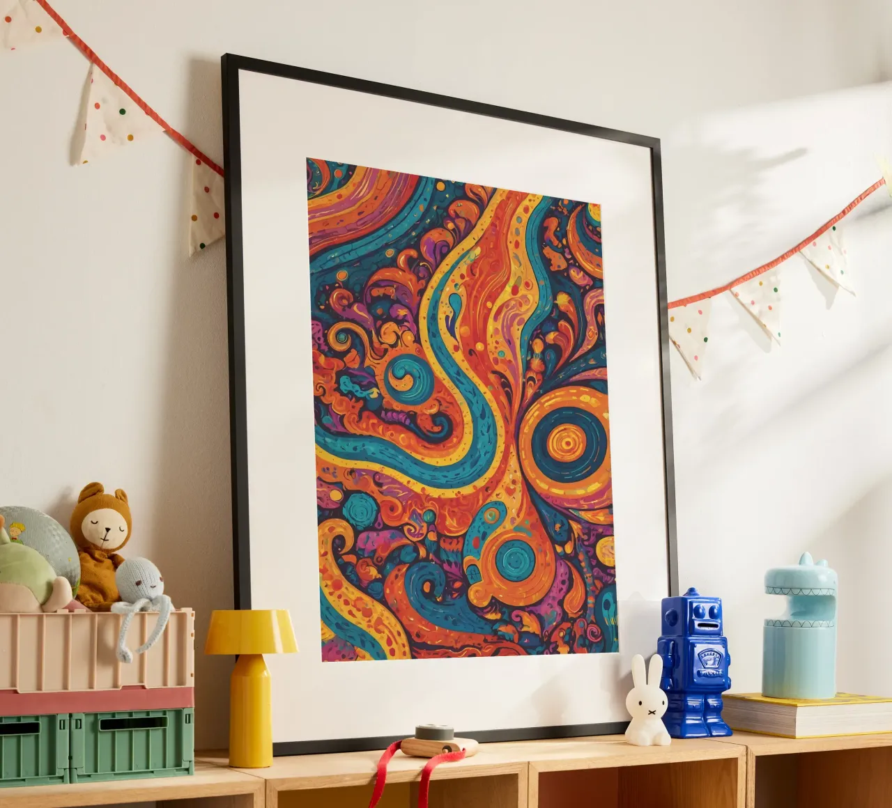 Psychedelic Pattern hahnemühle by Charnwood Prints