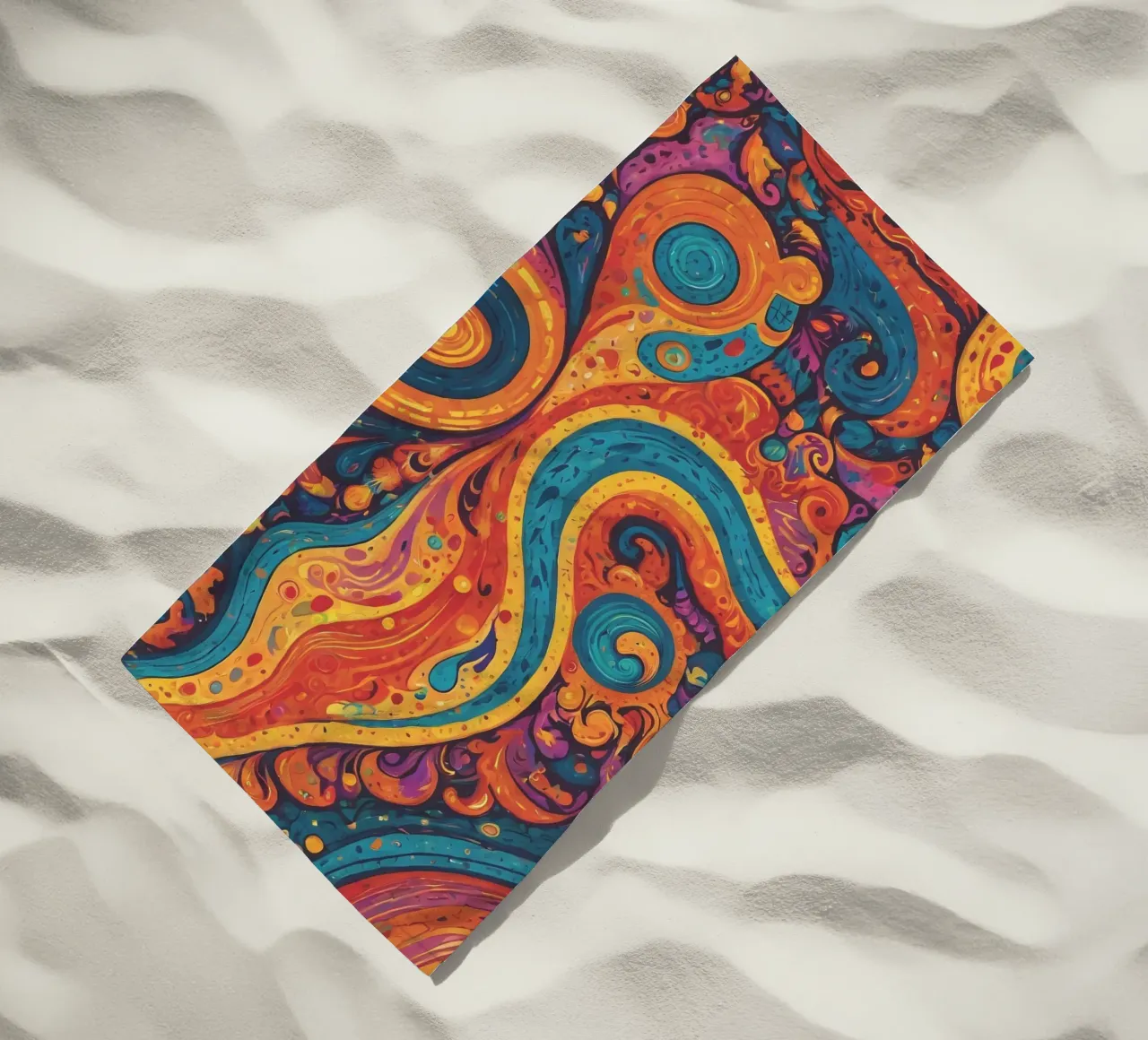 Psychedelic Pattern beach towel by Charnwood Prints