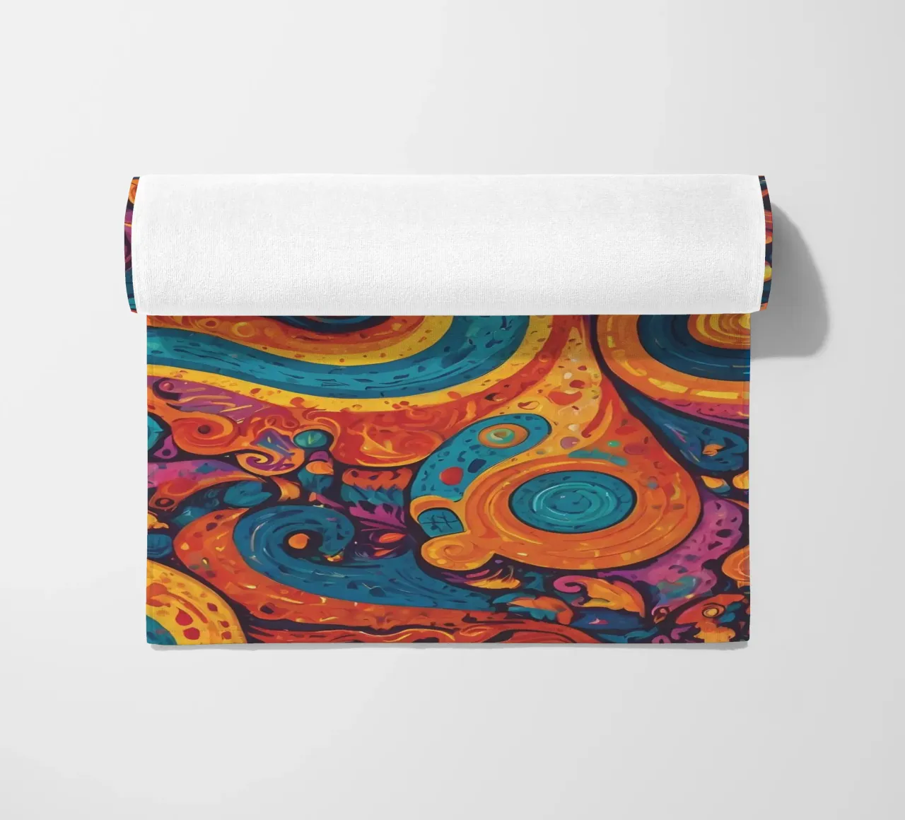 Psychedelic Pattern beach towel by Charnwood Prints