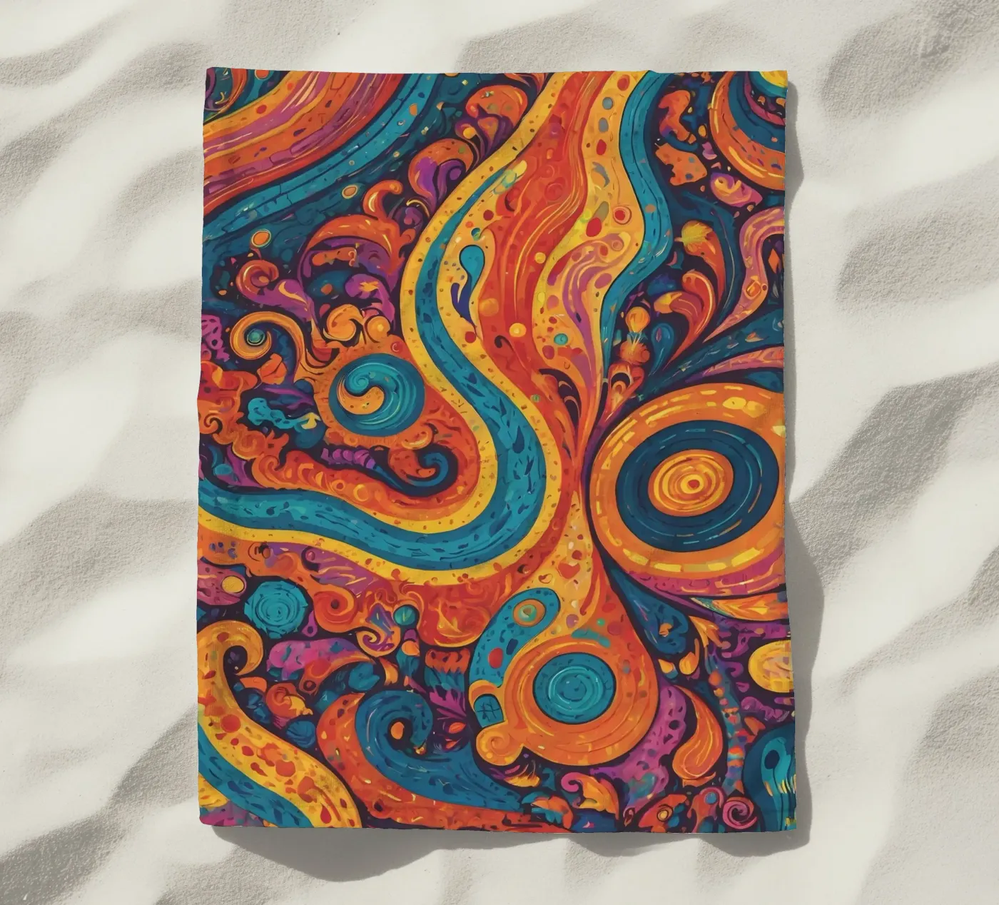 Motif psychédélique serviette de plage de Charnwood Prints
