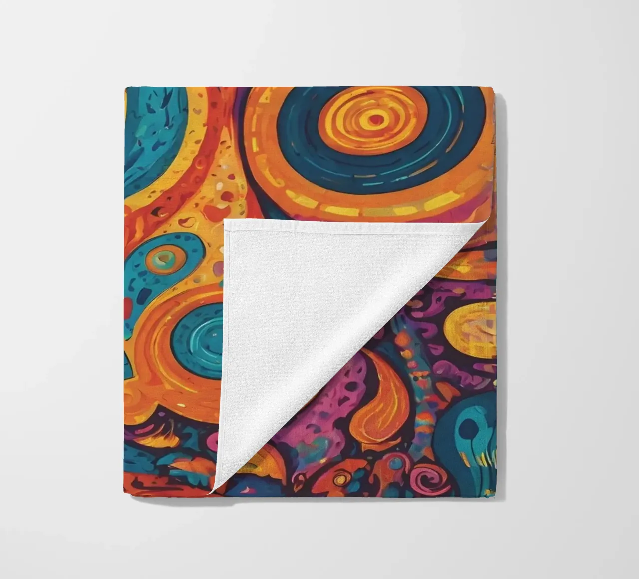 Psychedelic Pattern beach towel by Charnwood Prints