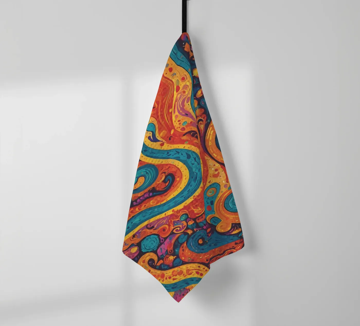 Psychedelic Pattern Geschirrtuch von Charnwood Prints