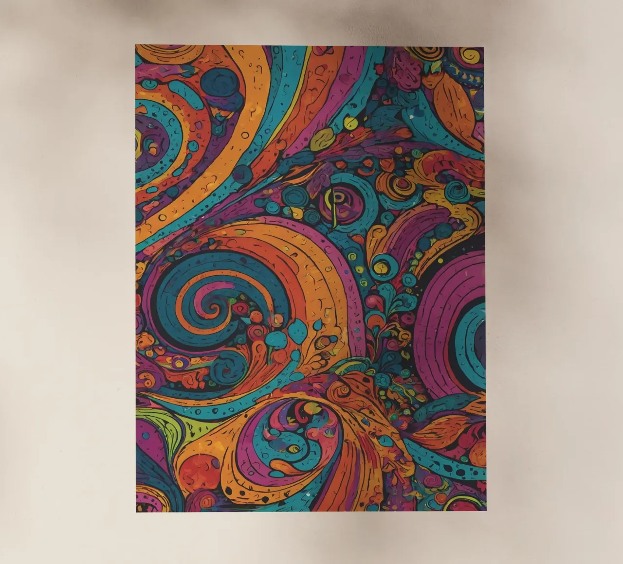 Psychedelic Pattern backlit film by Charnwood Prints