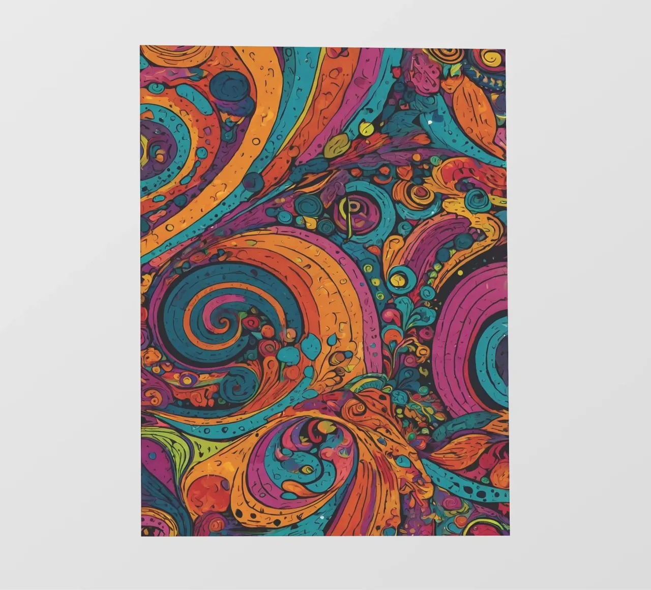 Psychedelic Pattern backlit film by Charnwood Prints