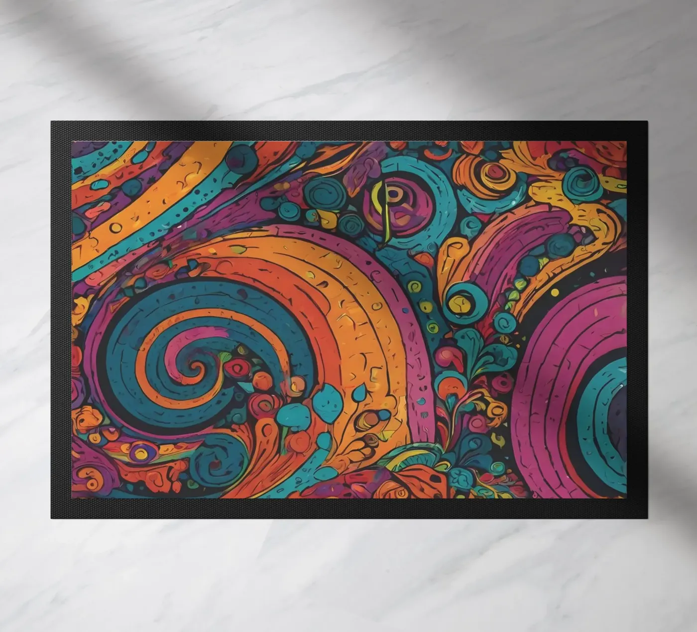 Motif psychédélique paillasson de Charnwood Prints