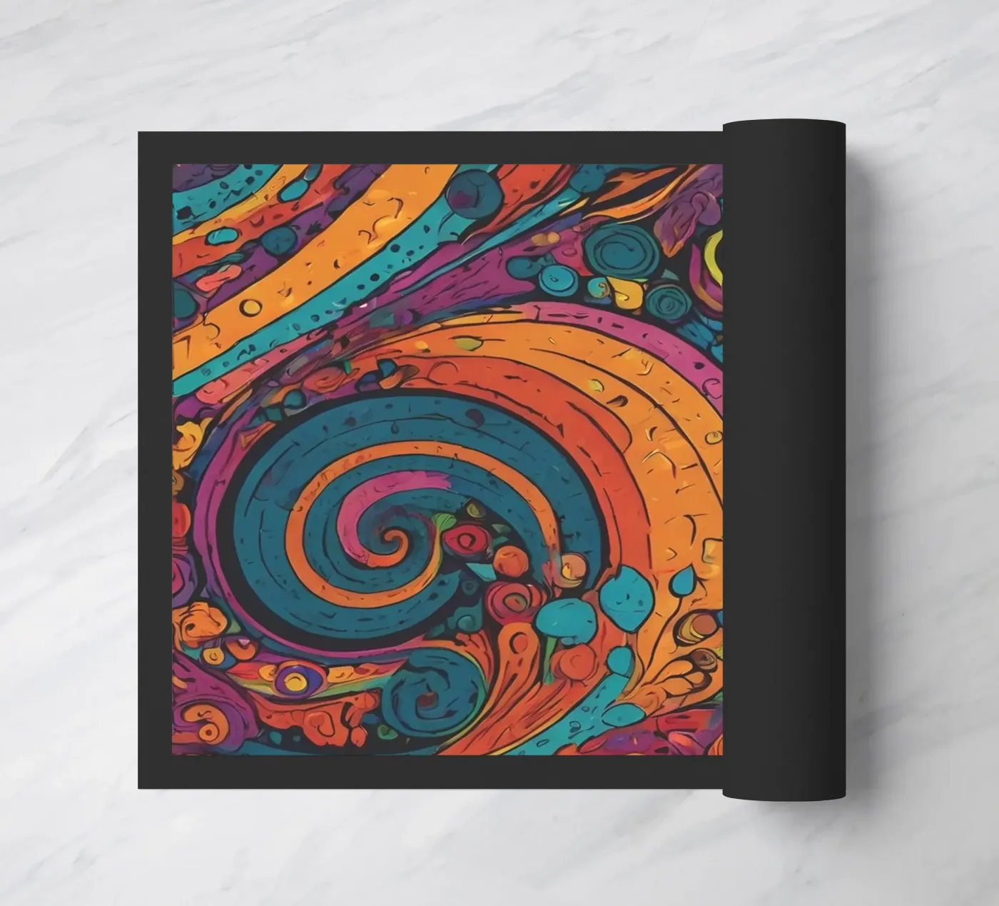 Motif psychédélique paillasson de Charnwood Prints