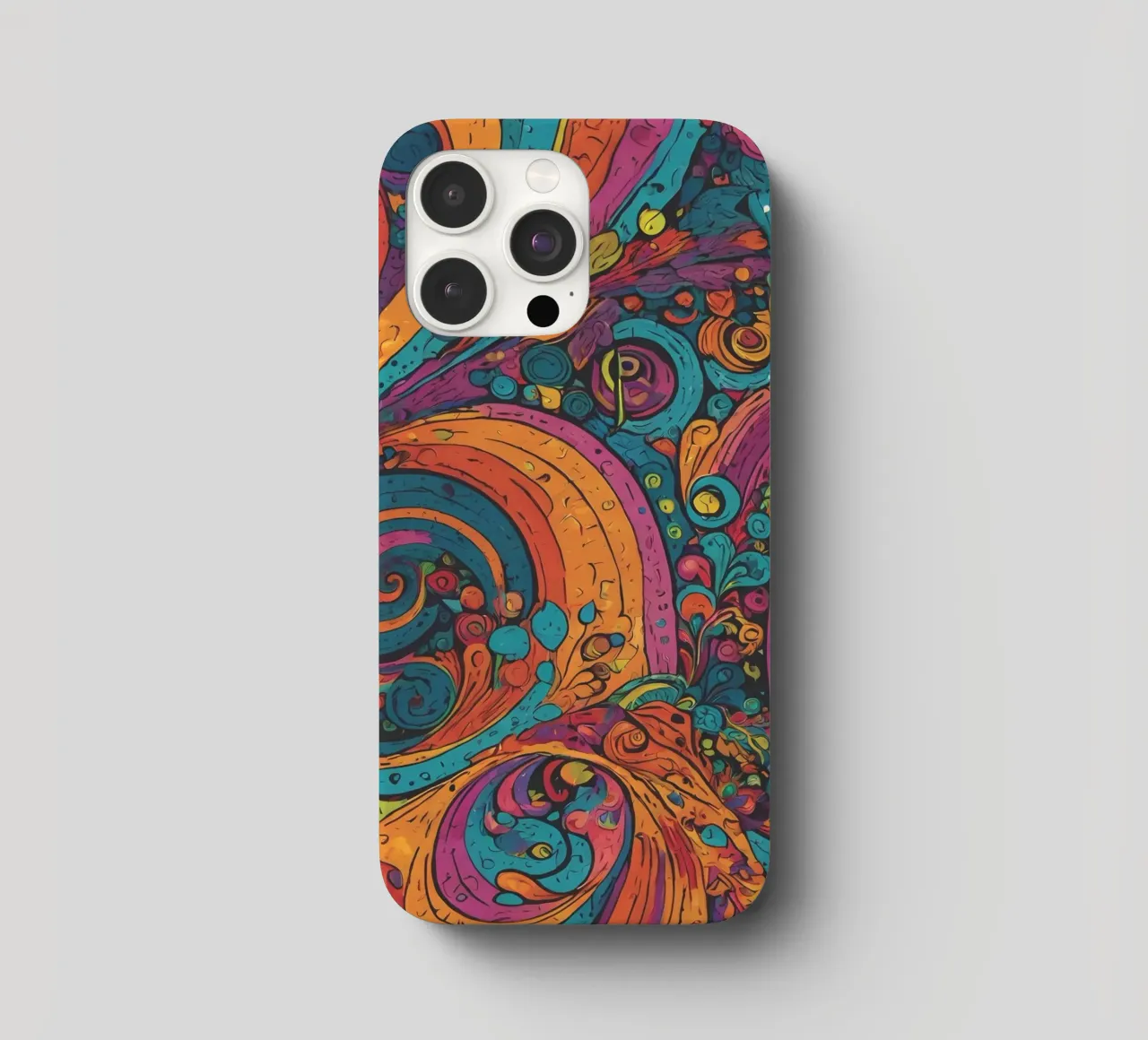 Psychedelic Pattern iphone case by Charnwood Prints