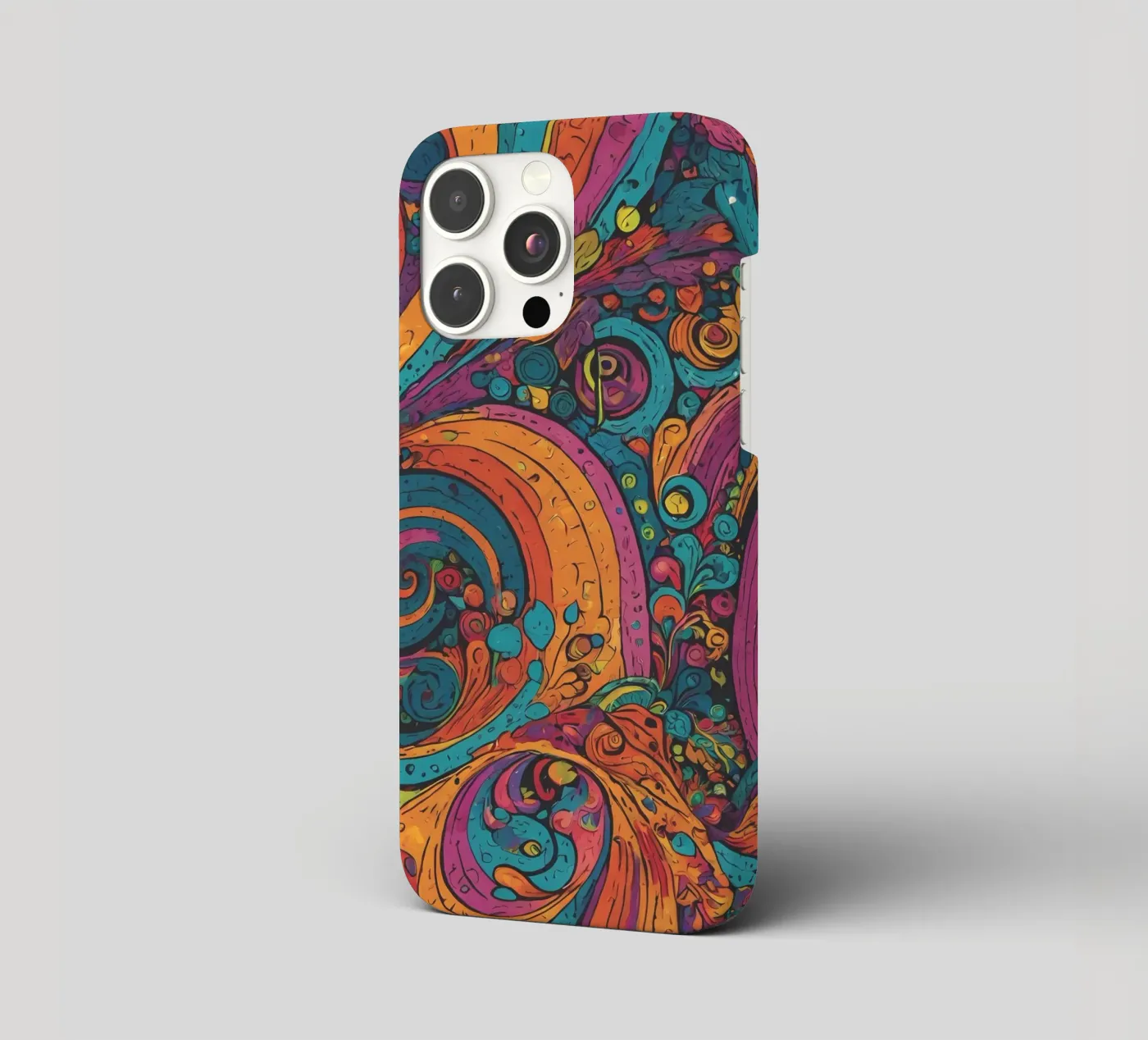 Psychedelic Pattern iphone case by Charnwood Prints