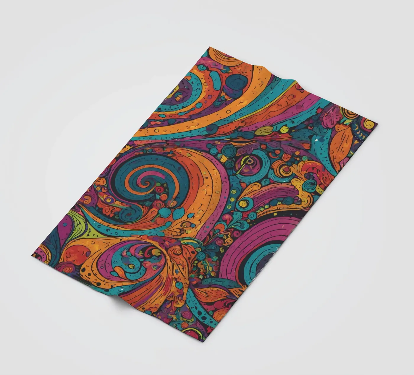 Psychedelic Pattern Fleecedecke von Charnwood Prints