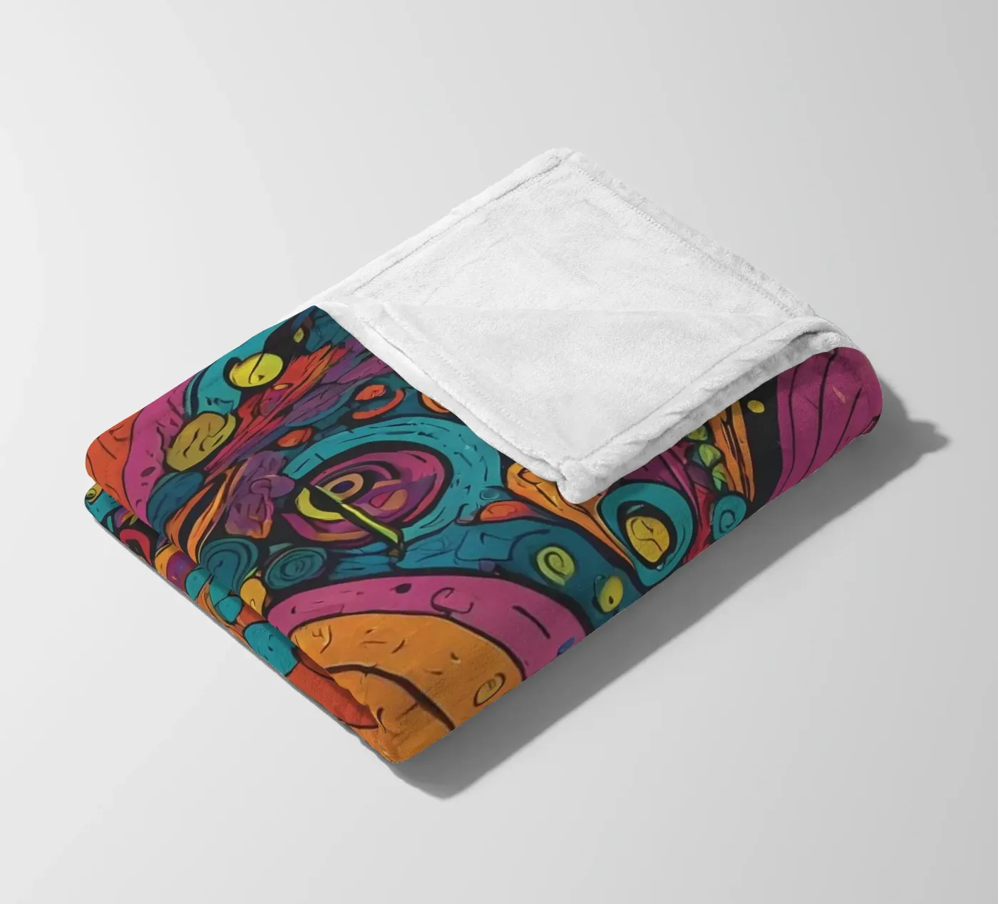 Psychedelic Pattern Fleecedecke von Charnwood Prints