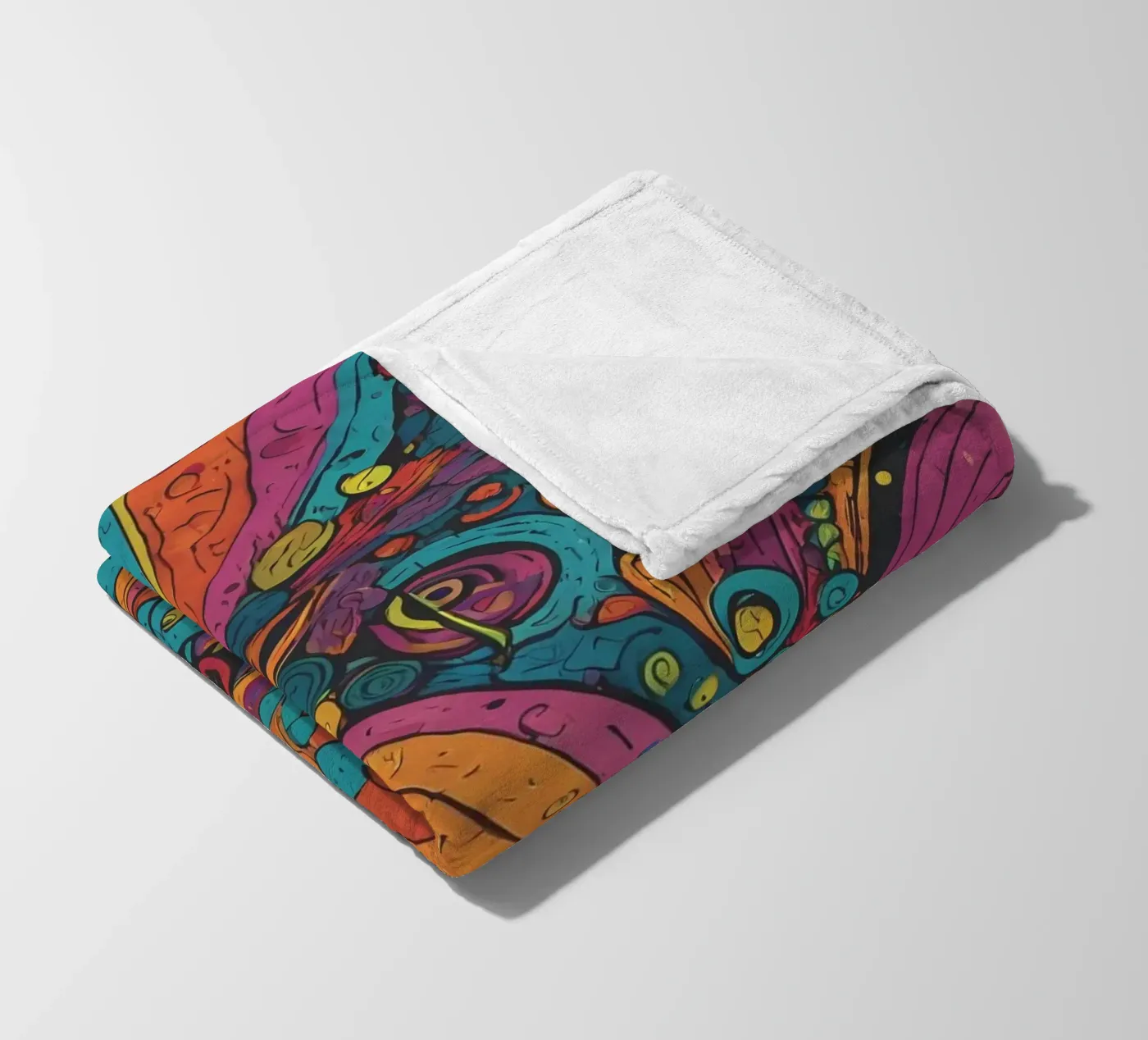 Psychedelisches Muster Fleecedecke von Charnwood Prints