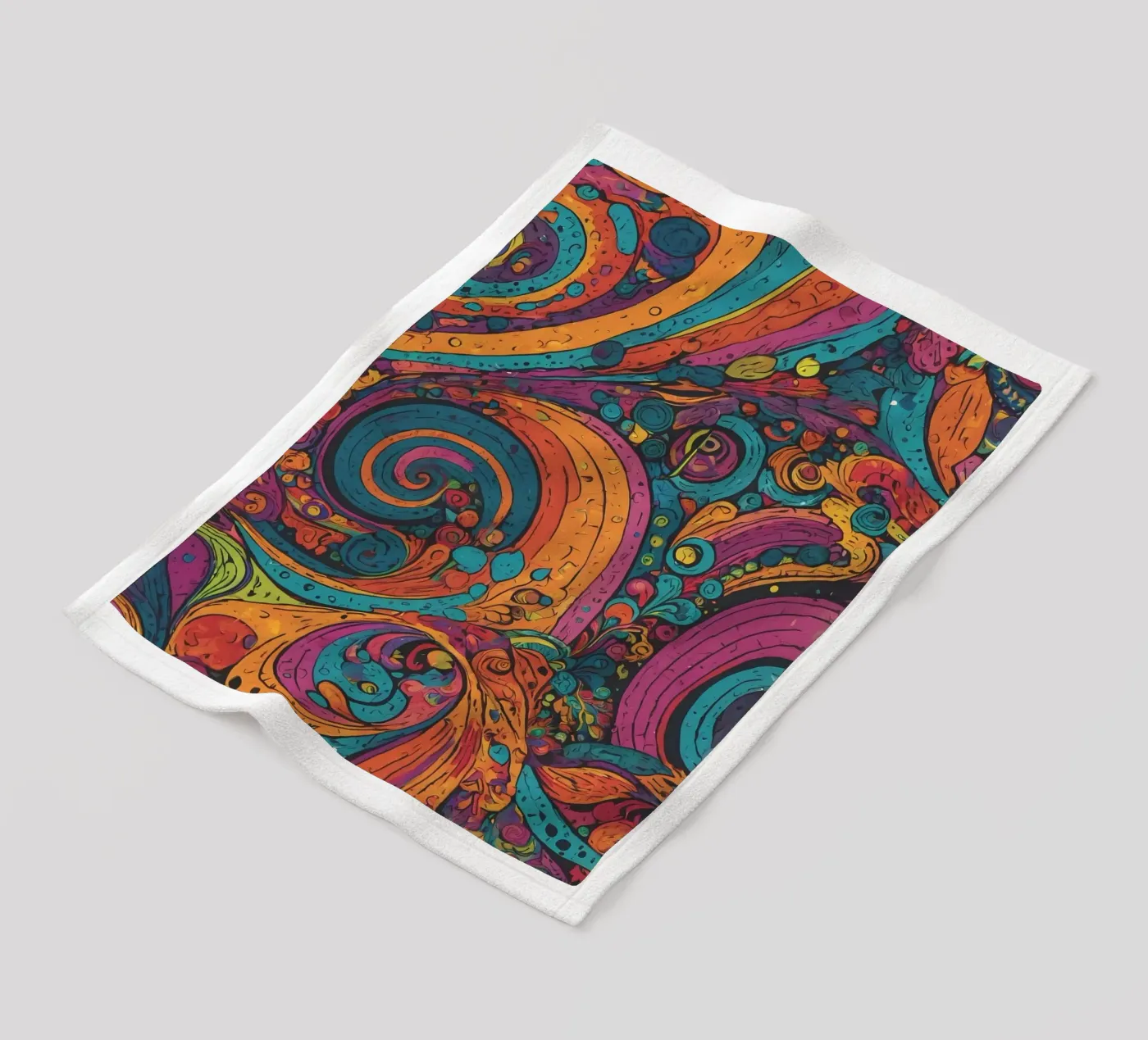 Psychedelic Pattern Fleecedecke von Charnwood Prints