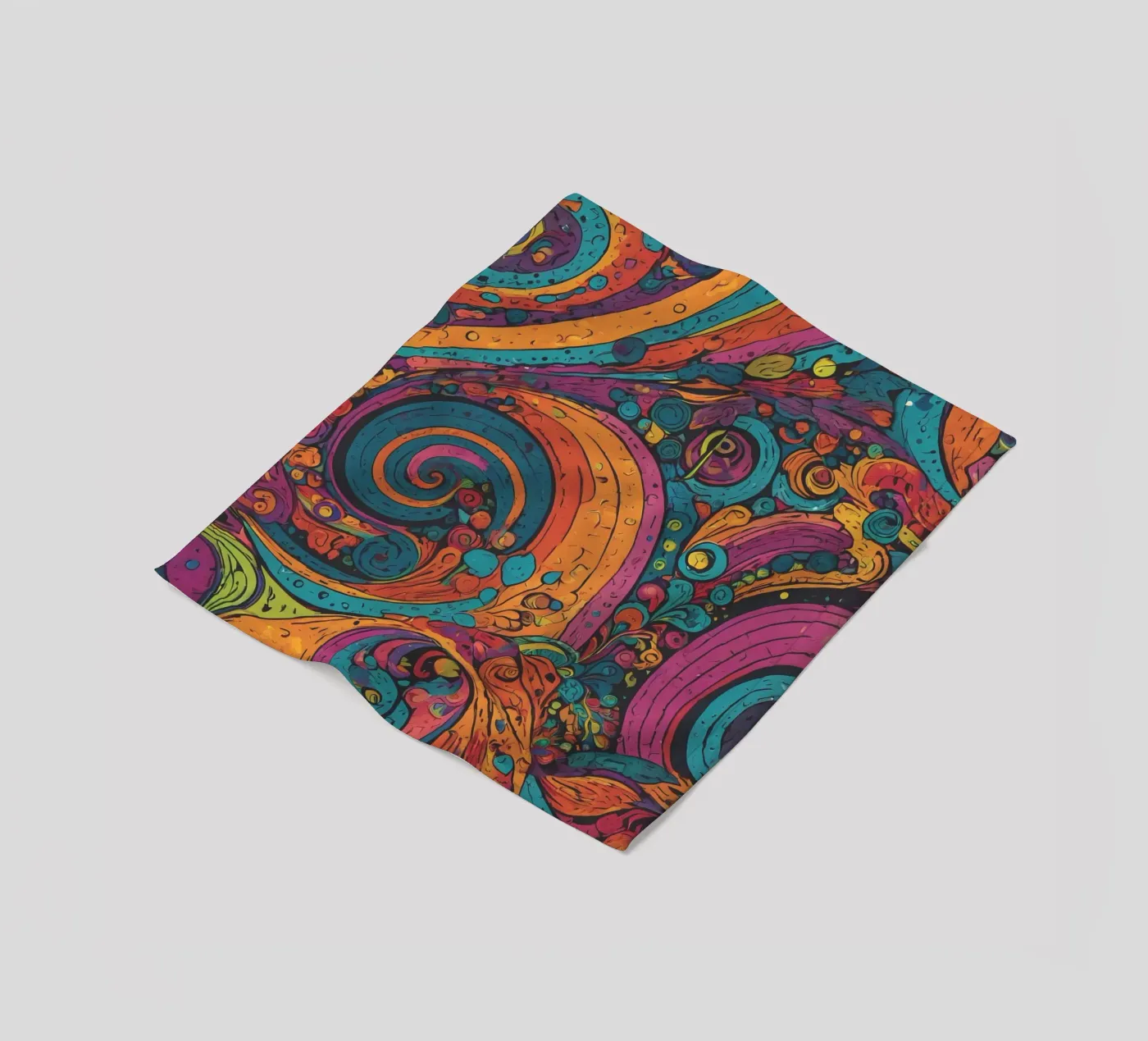 Psychedelic Pattern Fleecedecke von Charnwood Prints