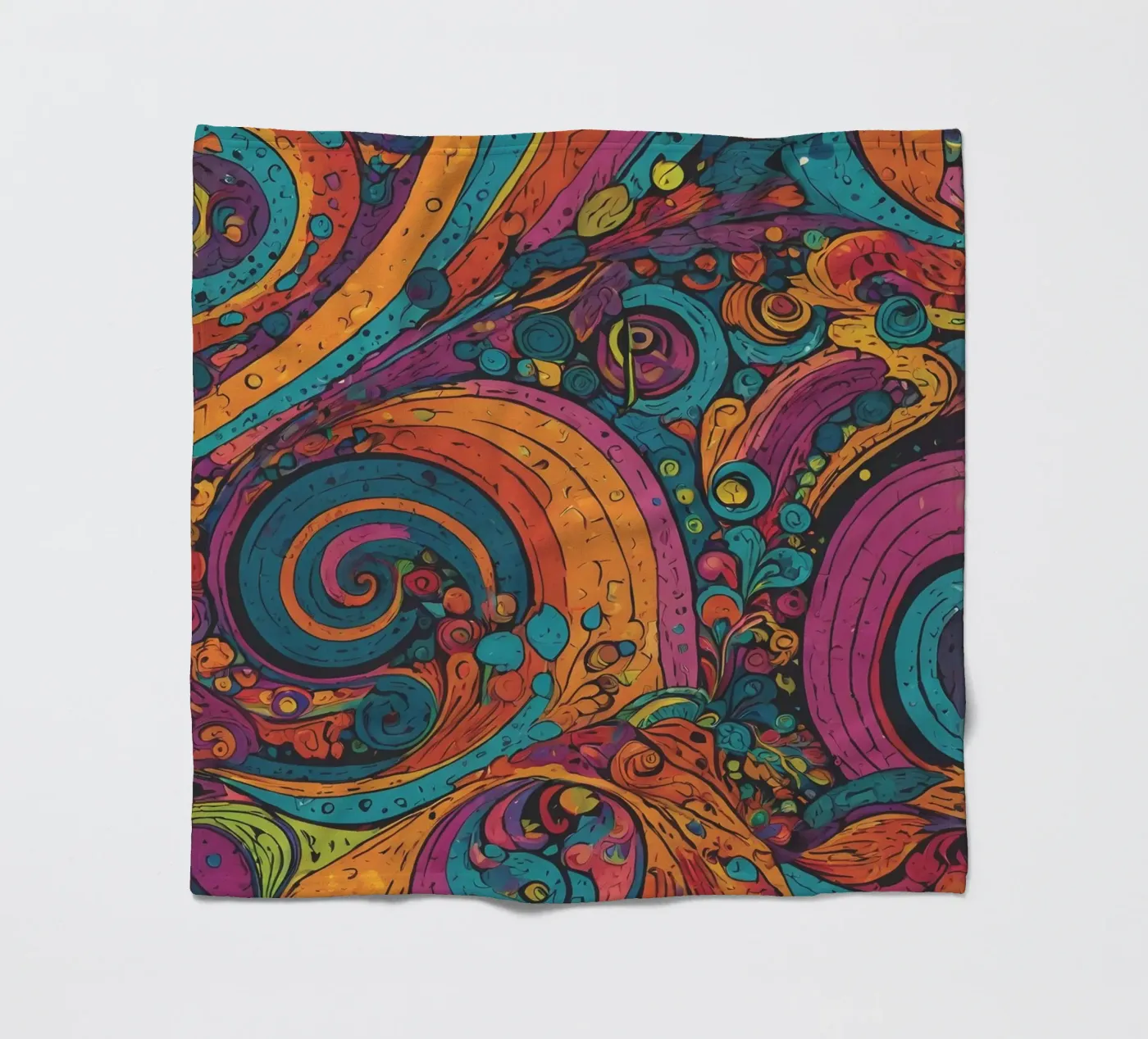 Psychedelisches Muster Fleecedecke von Charnwood Prints