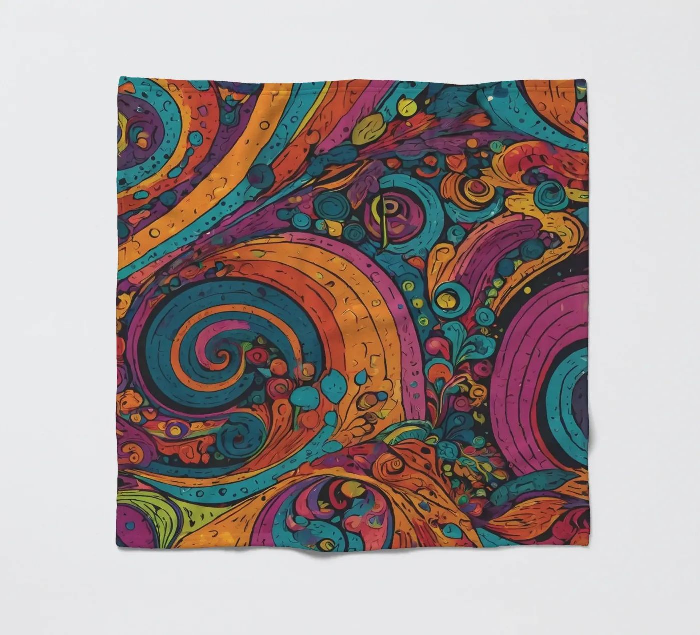 Psychedelic Pattern Fleecedecke von Charnwood Prints