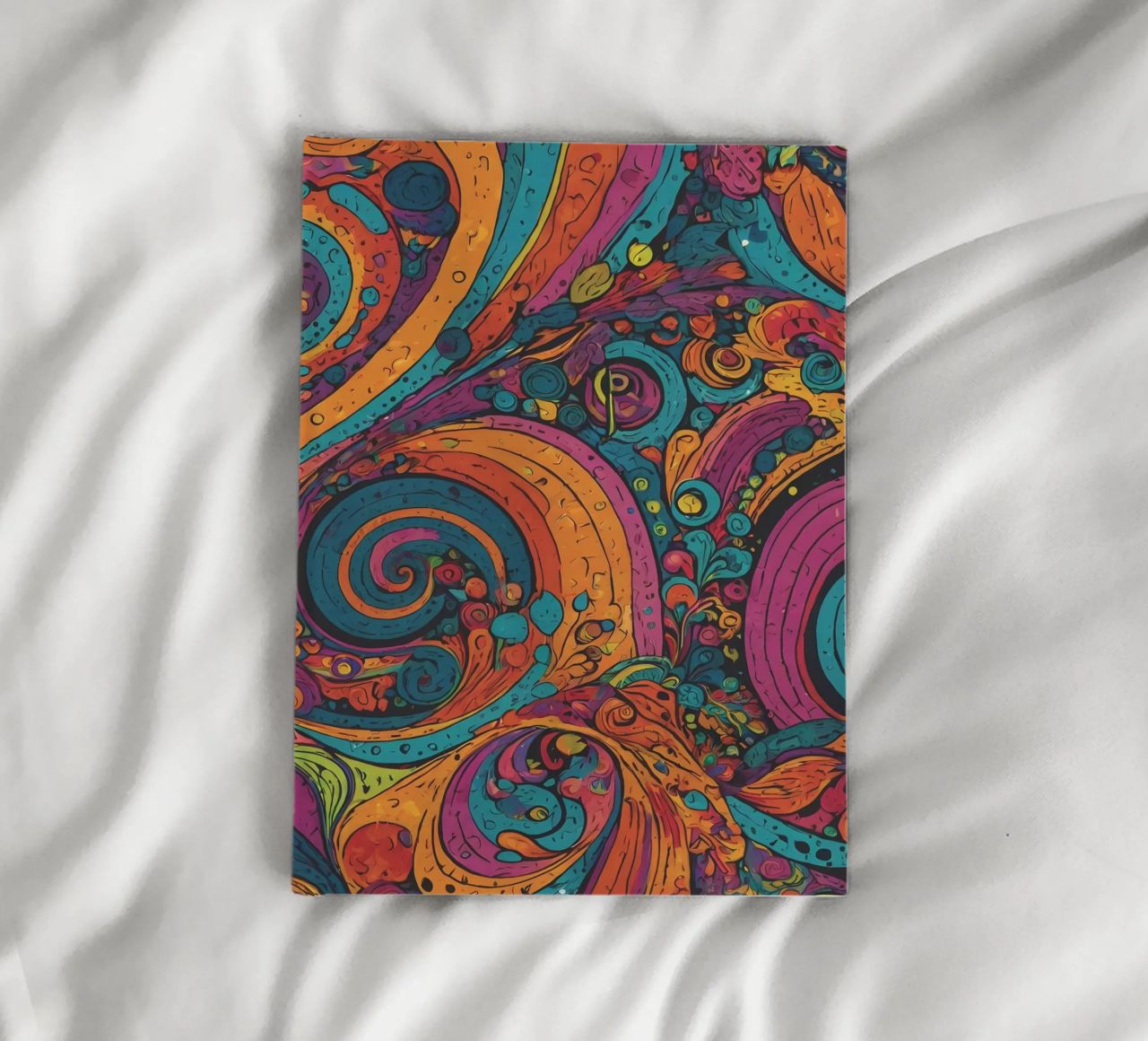 Psychedelic Pattern notebook by Charnwood Prints