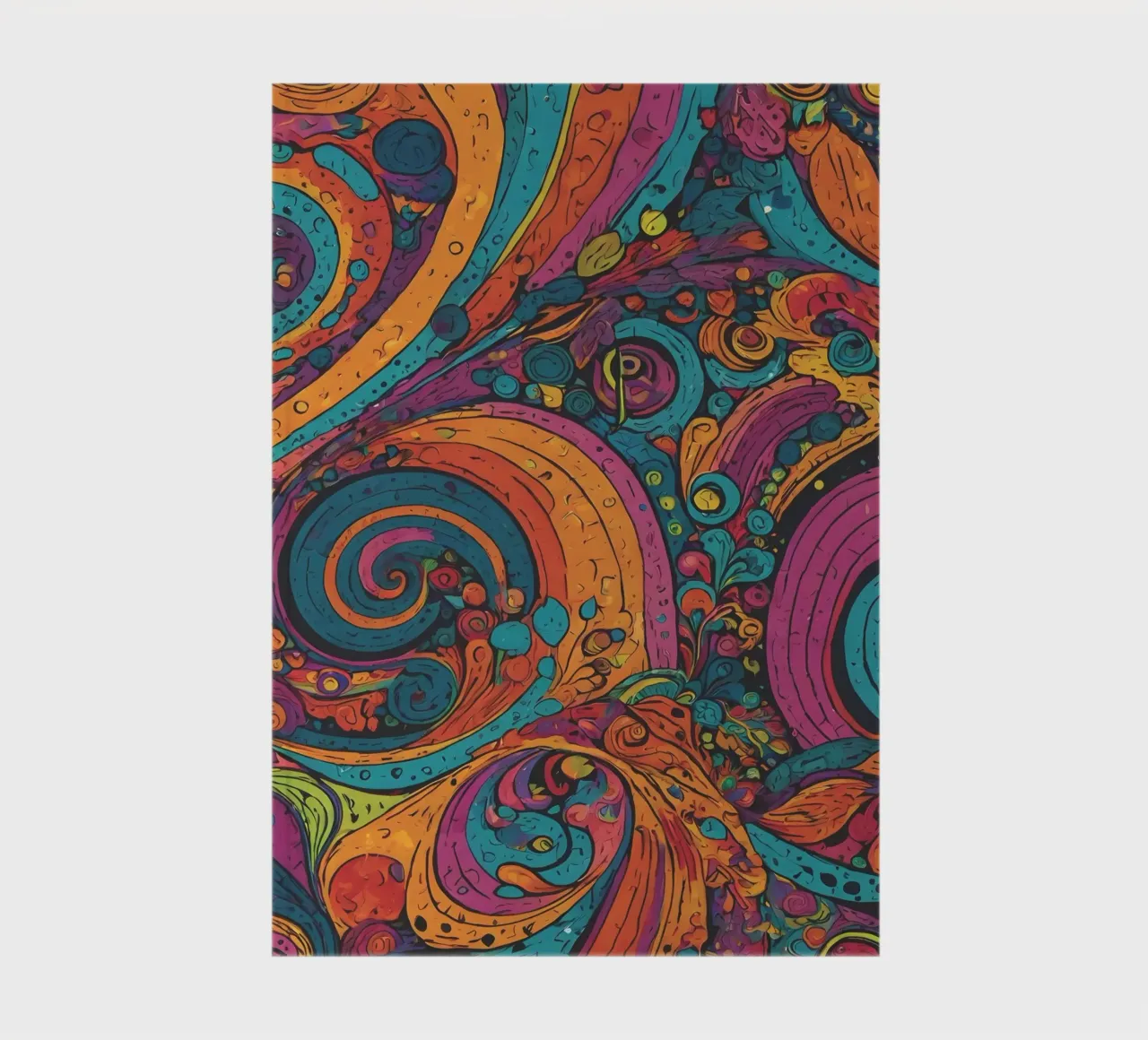 Psychedelic Pattern notebook by Charnwood Prints