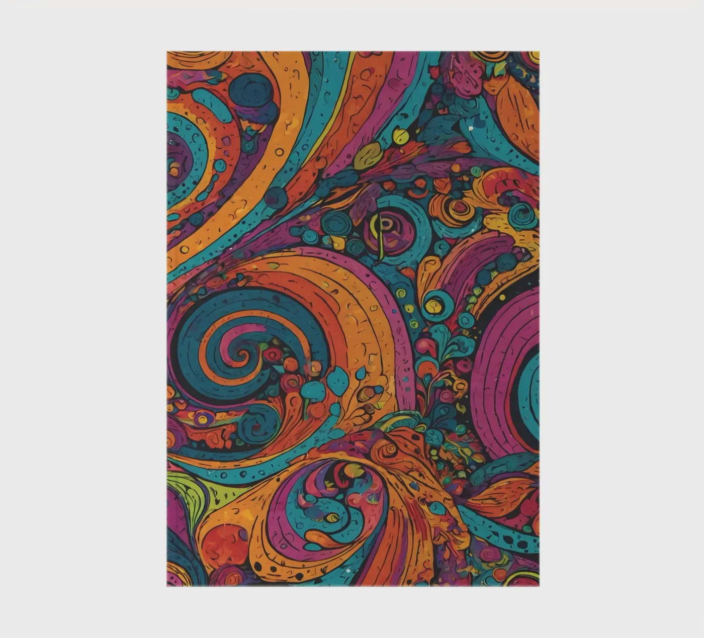 Psychedelic Pattern notitieboek van Charnwood Prints