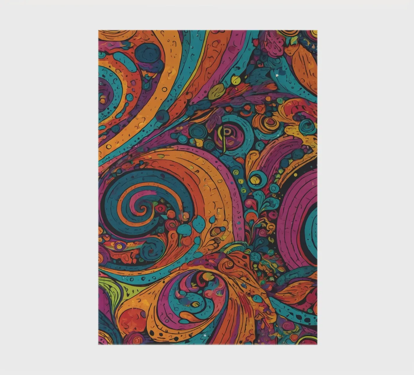 Psychedelisches Muster Notizbuch von Charnwood Prints